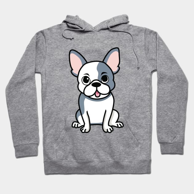 Cute Merle French Bulldog Hoodie by Kawaii Bomb